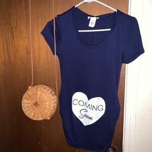 Navy blue Maternity t shirt